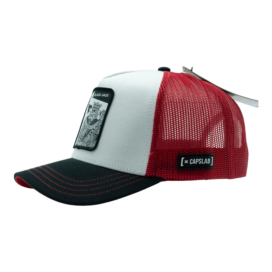 CAPSLAB BLACK JACK RED WHITE