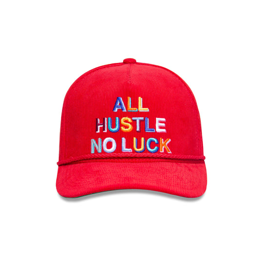ALL HUSTLE NO LUCK RED
