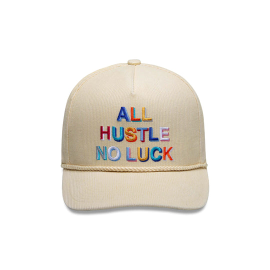 ALL HUSTLE NO LUCK BEIGE