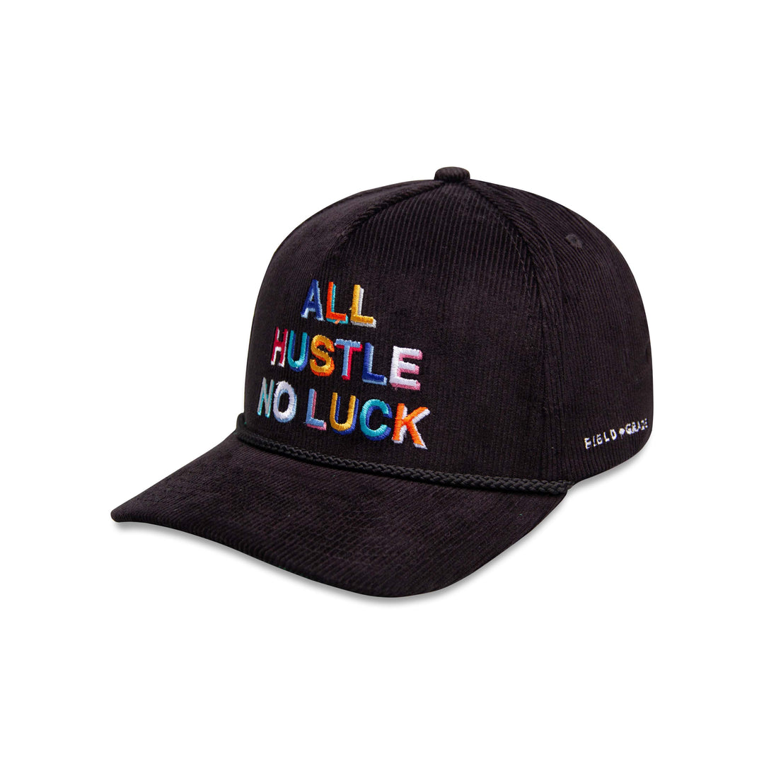 ALL HUSTLE NO LUCK BLACK