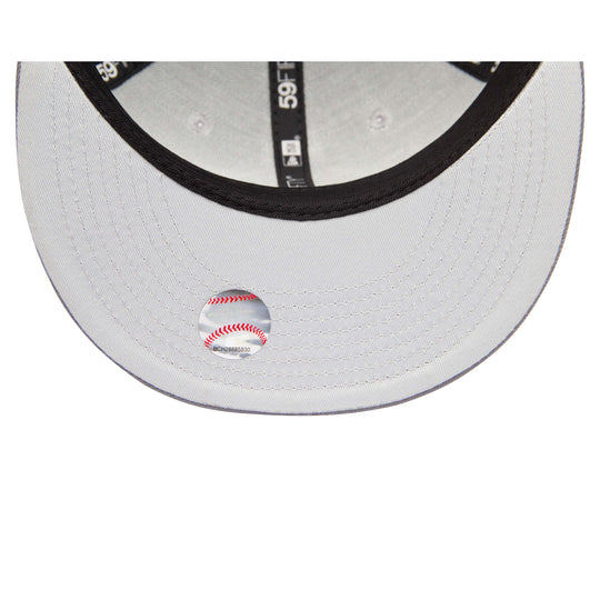 NEW YORK YANKEES 59FIFTY LIGTH GRAY RAYAS