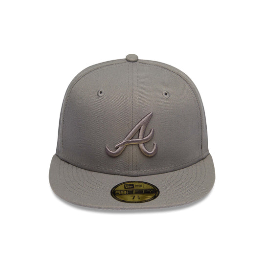 ATLANTA BRAVES 59FIFTY CLASSIC GRAY